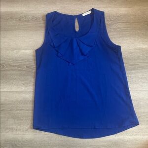 Entro Sleeveless Top Blue Size Small